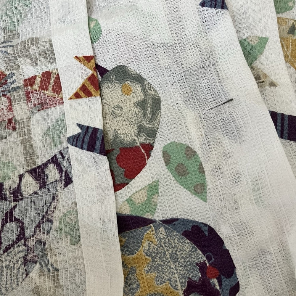 World Market Collingswood Shower Curtain birds on tree limb fabric 72x72 - Picture 8 of 9